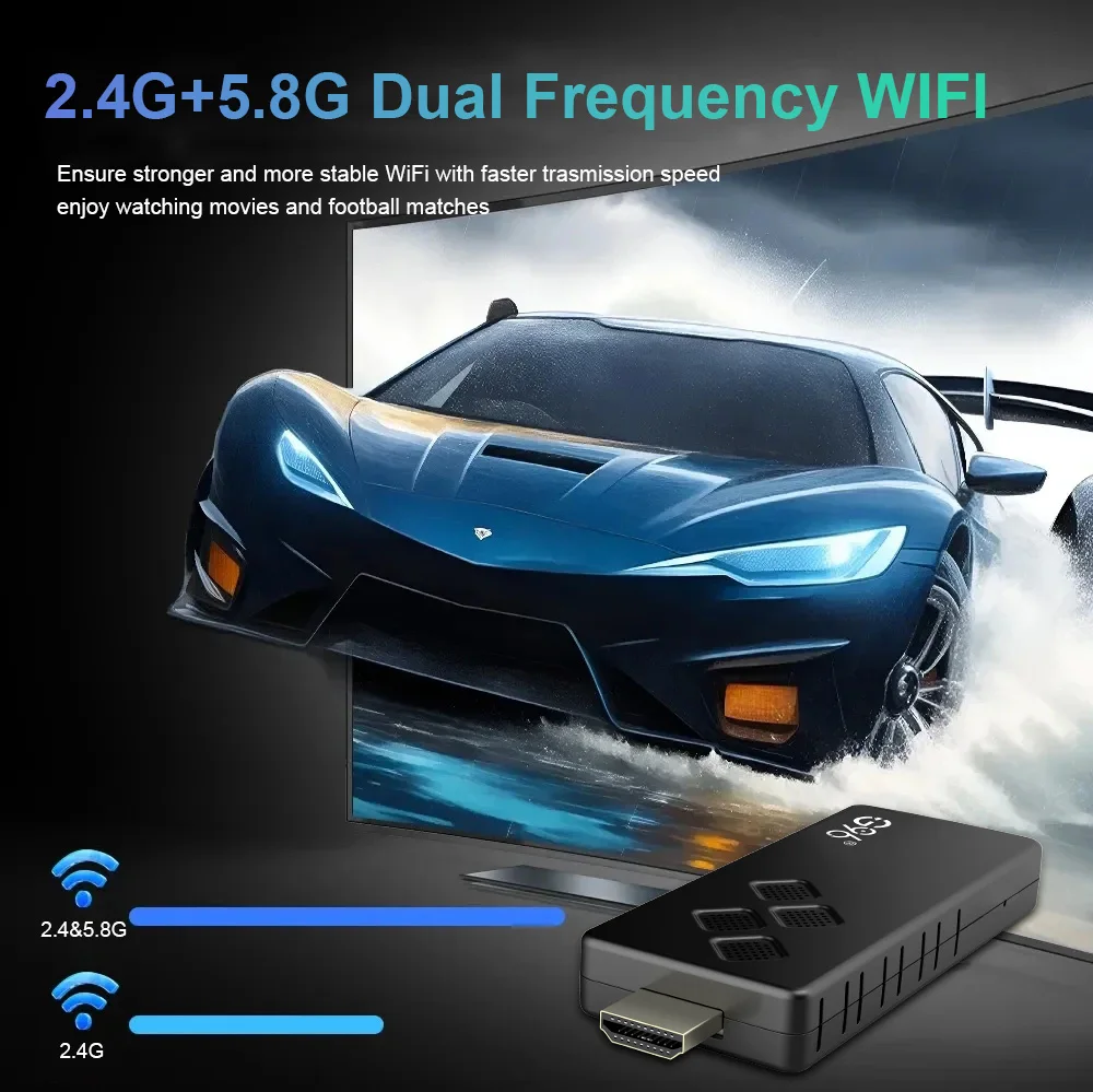 Preço de fábrica Android 14 TV Stick Mortal Q2 Comando por voz 8K 4K Vídeo BT5.0 Wifi6 Netflix YouTube Streaming rápido vs Fire TV Stick