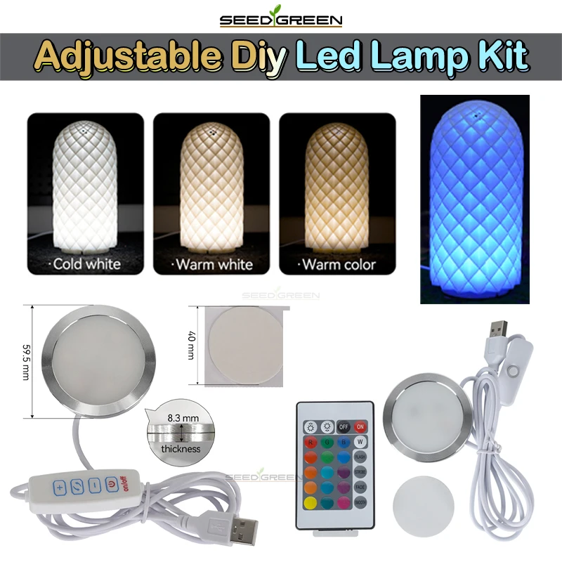 Para Bambu Lab Kit de lámpara Led 001 Hardware piezas de impresión 3d Kit de luz Bambulab modelo de piezas de luz Led