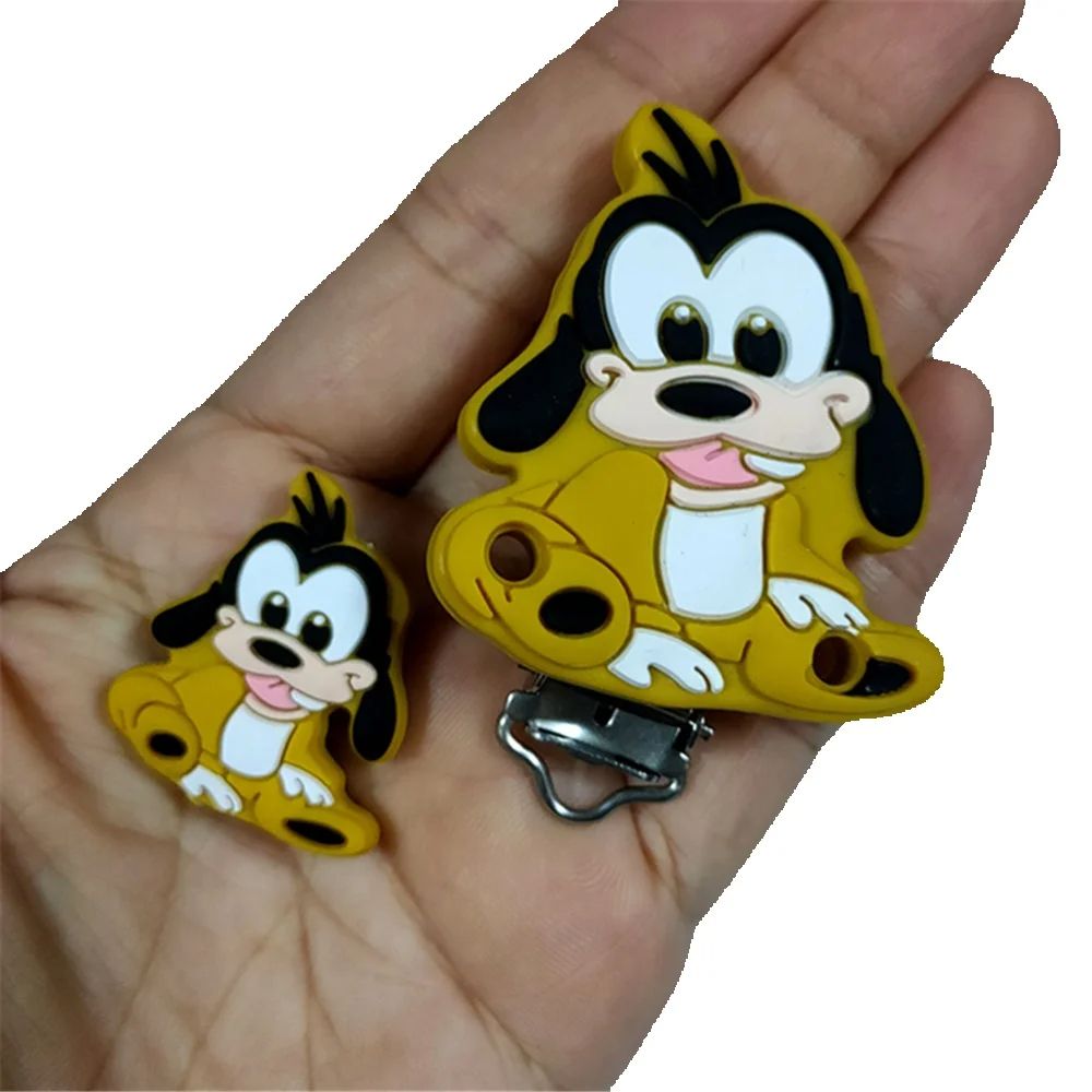 2 шт. один комплект Моана Семба Дамбо Мари кот Стежка 101 собака силиконовый зажим фокусные бусины цепочка для соски зажимы игрушка ювелирные аксессуары
