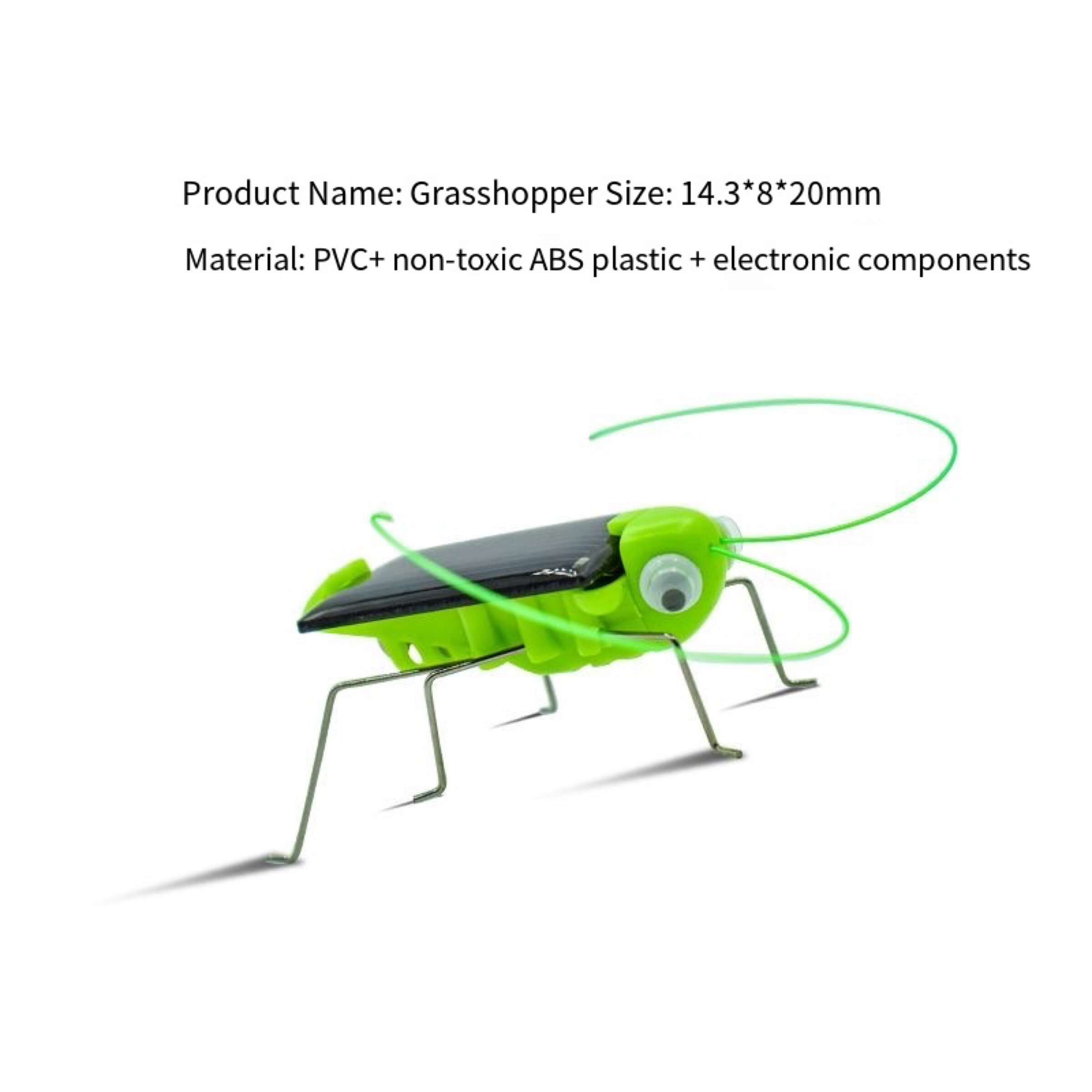 Solar Grasshopper Toy Puzzle para Crianças, Simulação Insect Gift, Educação Científica, Movimento Engraçado, Presente Selecionado, Meninos e meninas