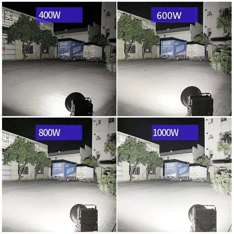 Reflector de alta potencia 400W 600W 800W 1000W AC 220V foco LED impermeable faro de ingeniería de construcción al aire libre