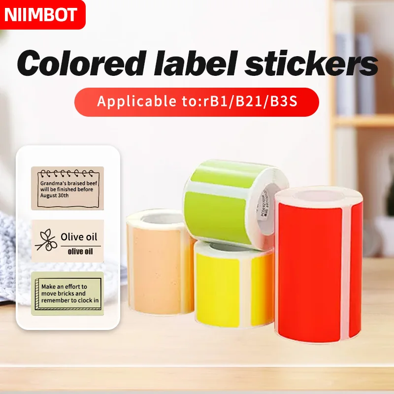 NIIMBOT B21/B203/B3S Macchina per etichette Carta da stampa Etichetta autoadesiva Etichetta resistente all'olio impermeabile Resistente allo strappo