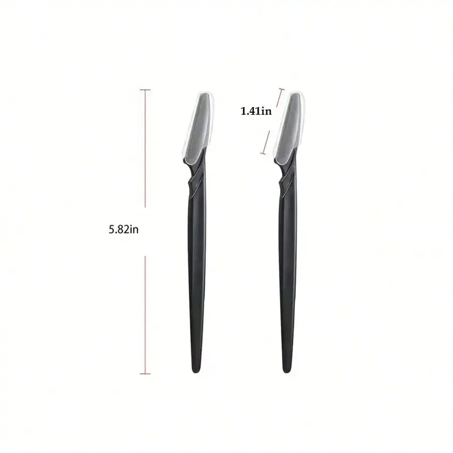 6/12pcs Rasoio per sopracciglia Shaper Rasoi Trimmer per donne e uomini Viso Depilatori Multiuso Esfoliante Viso Rasoio Nero