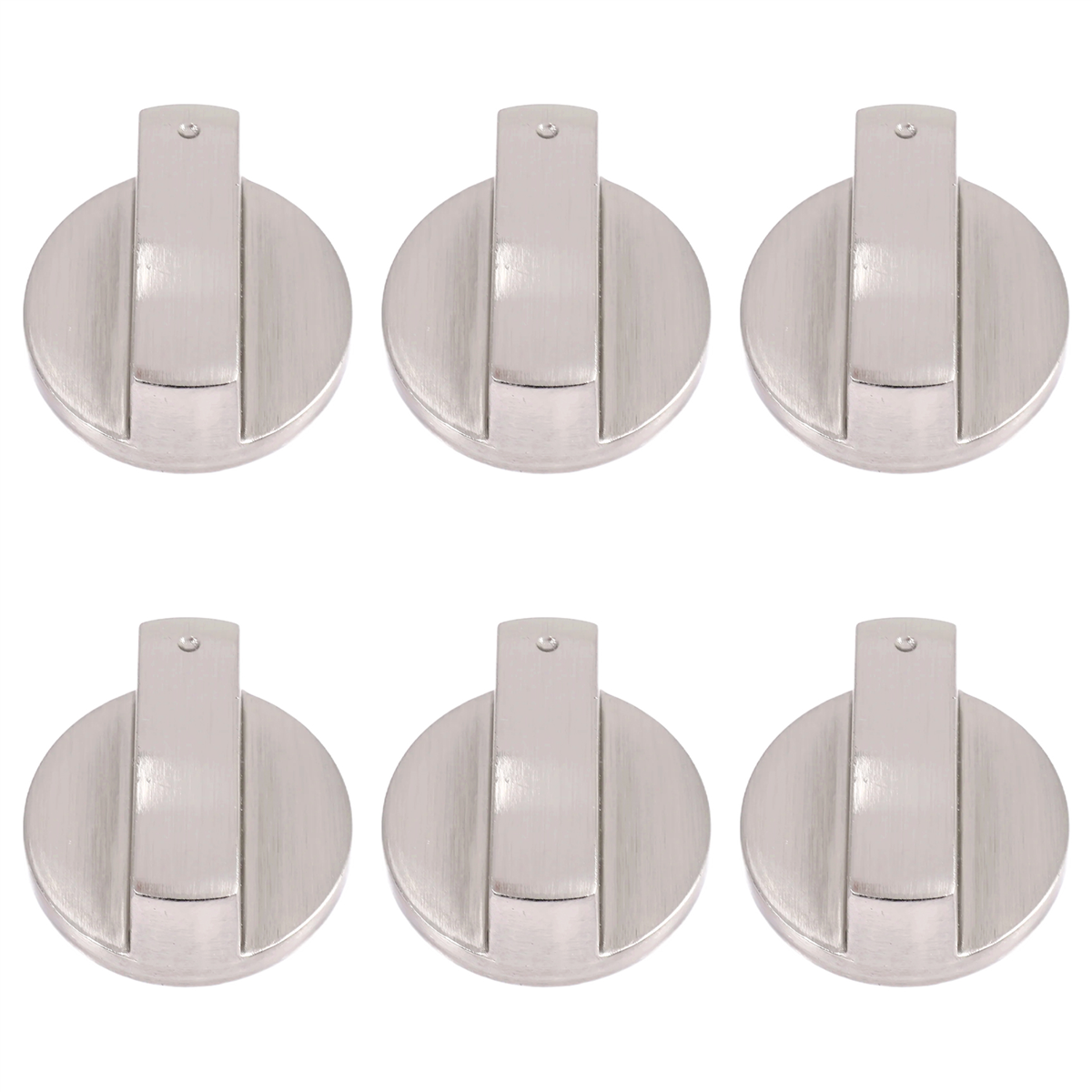 6Pcs Cooker Knobs,6mm Gas Stove Knobs Stove Replacement Metal Knobs Accessories for Kitchen Gas Oven Knobs