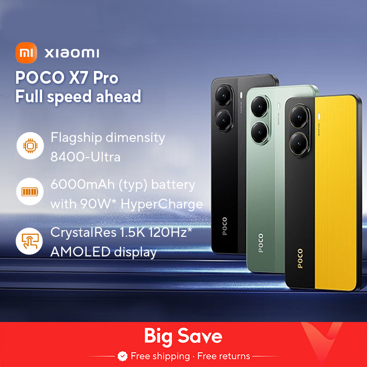 【Estreno mondiale】POCO X7 Pro Versione globale Smartphone Dimensity 8400-Ultra 6000mAh 90W Carica fotocamera da 50MP con OIS 120Hz NFC 5G