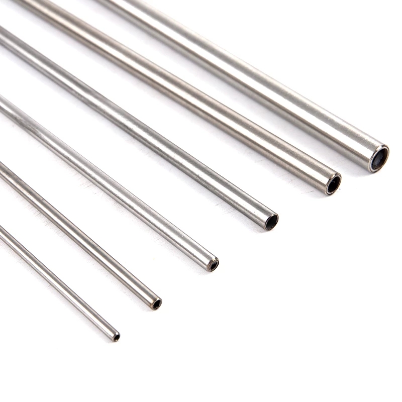 304 สแตนเลสสตีลรอบ Capillary ไม่มีรอยต่อตรงหลอด 4x2 มม.8x6 มม.13x11 มม.14x12 มม.10x8 มม.16x14mm18x16 มม.250 มม./500 มม.ยาว