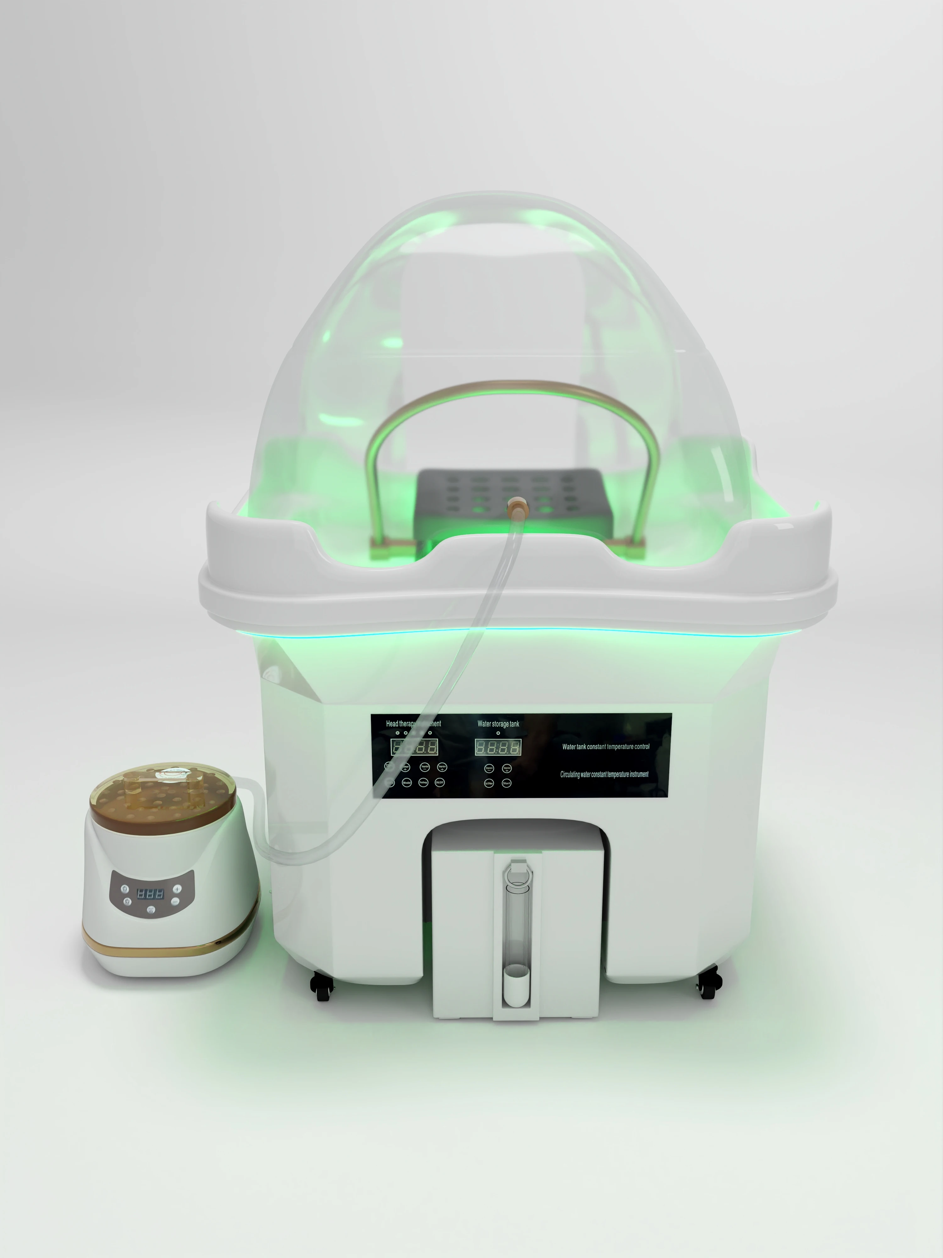 Professionelle Head-Spa-Ausrüstung, tragbare Shampoo-Schüssel, Waschbecken, Salonbecken, Haarwäsche mit Wasserzirkulation, bewegliche Salonmöbel