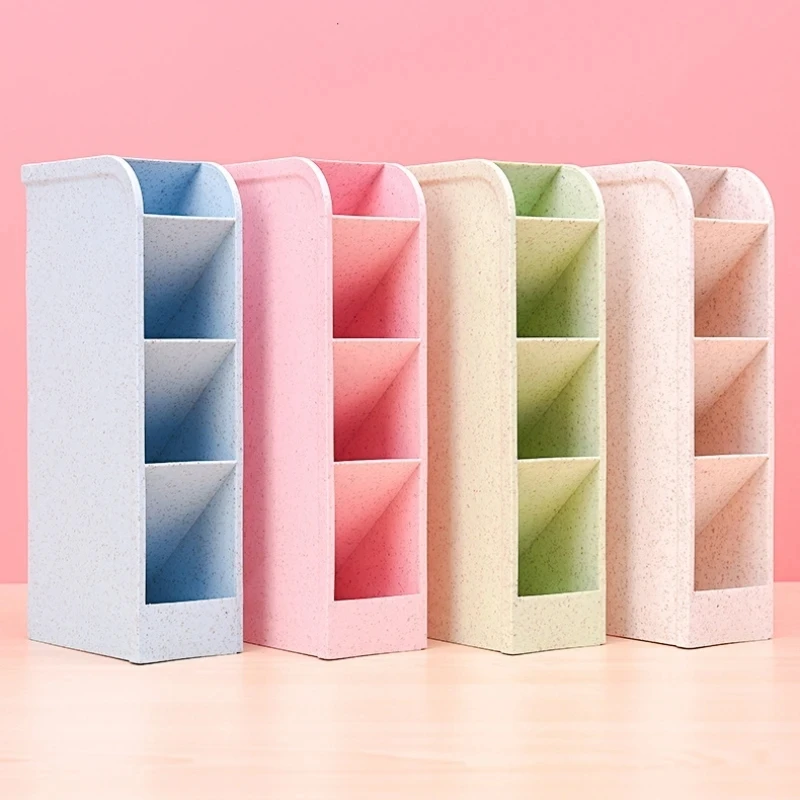 1pc 다층 펜 홀더 및 화장품 브러쉬 보관 홀더 - 사무실 및 학교 용품에 적합