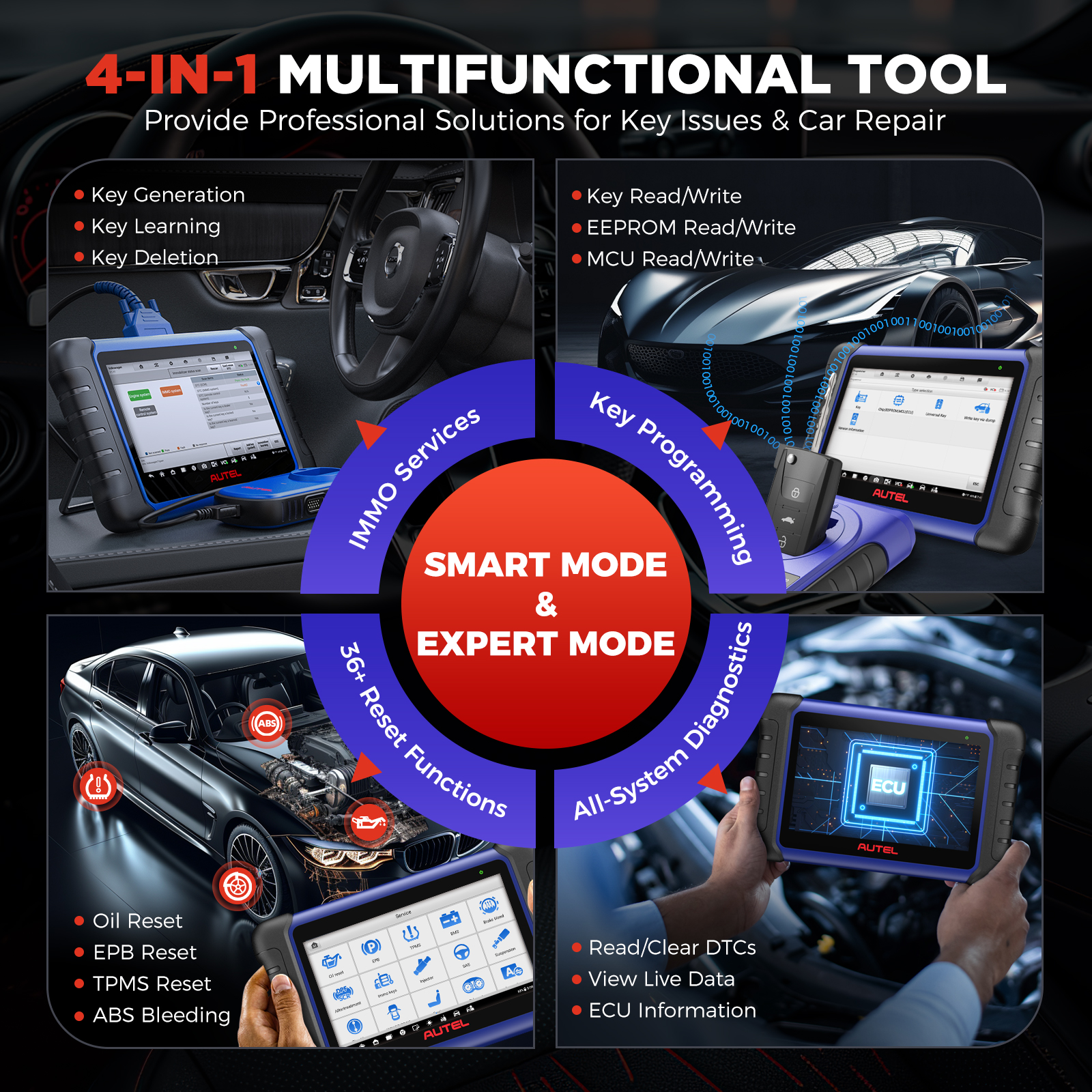 Autel MaxiIM IM508S XP400 PRO OBD2 escáner automotriz IMMO herramientas de diagnóstico de programación clave para todos los coches programador todo en uno