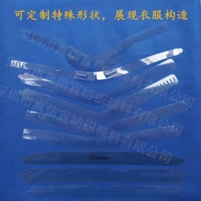 1000pcs Transparent Shirt Collar Plastic Collar Stays