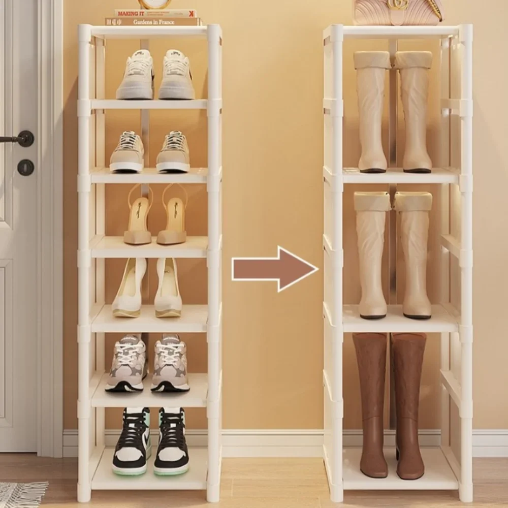 Shoe Shelf  Multiple Layers Multi Layer Installation Shoemaker For Wall Corner Stackable Shelf Space Saving Adjustable Shoe Rack