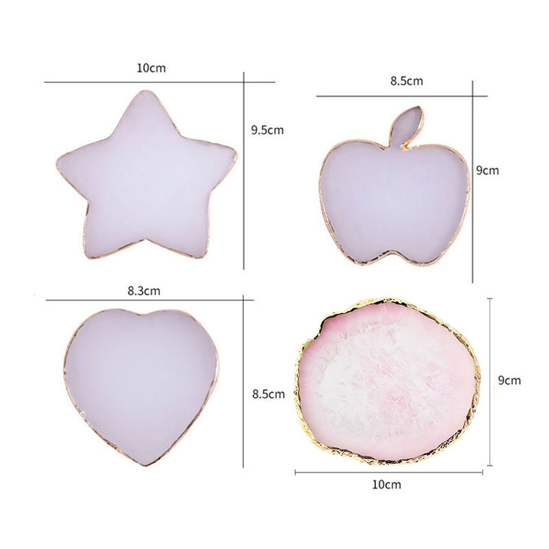 1PC Vòng Resin Đá Mã Não Móng Tay Bảng Màu Nghệ Thuật Móng Tay Giả Mẹo Pha Trộn Màu Sắc Vẽ Pallet Gel Polish Hiển Thị Kệ công Cụ Làm Móng Tay