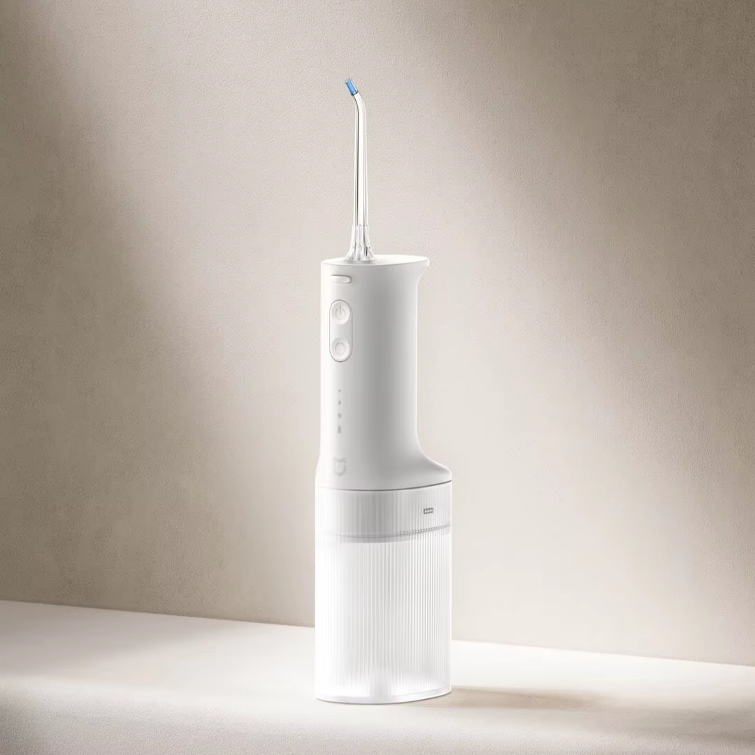 XIAOMI MIJIA Tragbare Munddusche, 2 Zahnaufhellung, Zahnseide, Bukal-Zahnreiniger, Vibration, Waterpulse, Wasserfaden