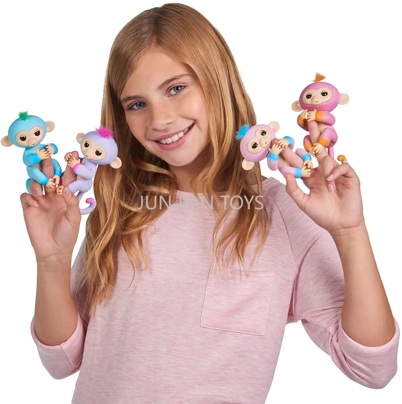 Original Fingerlings Interactive ของเล่นเด็กลิง Action Figure ปลายนิ้วลิงอิเล็กทรอนิกส์สมาร์ทสัตว์เลี้ยงเด็กผู้หญิงของขวัญของเล่น