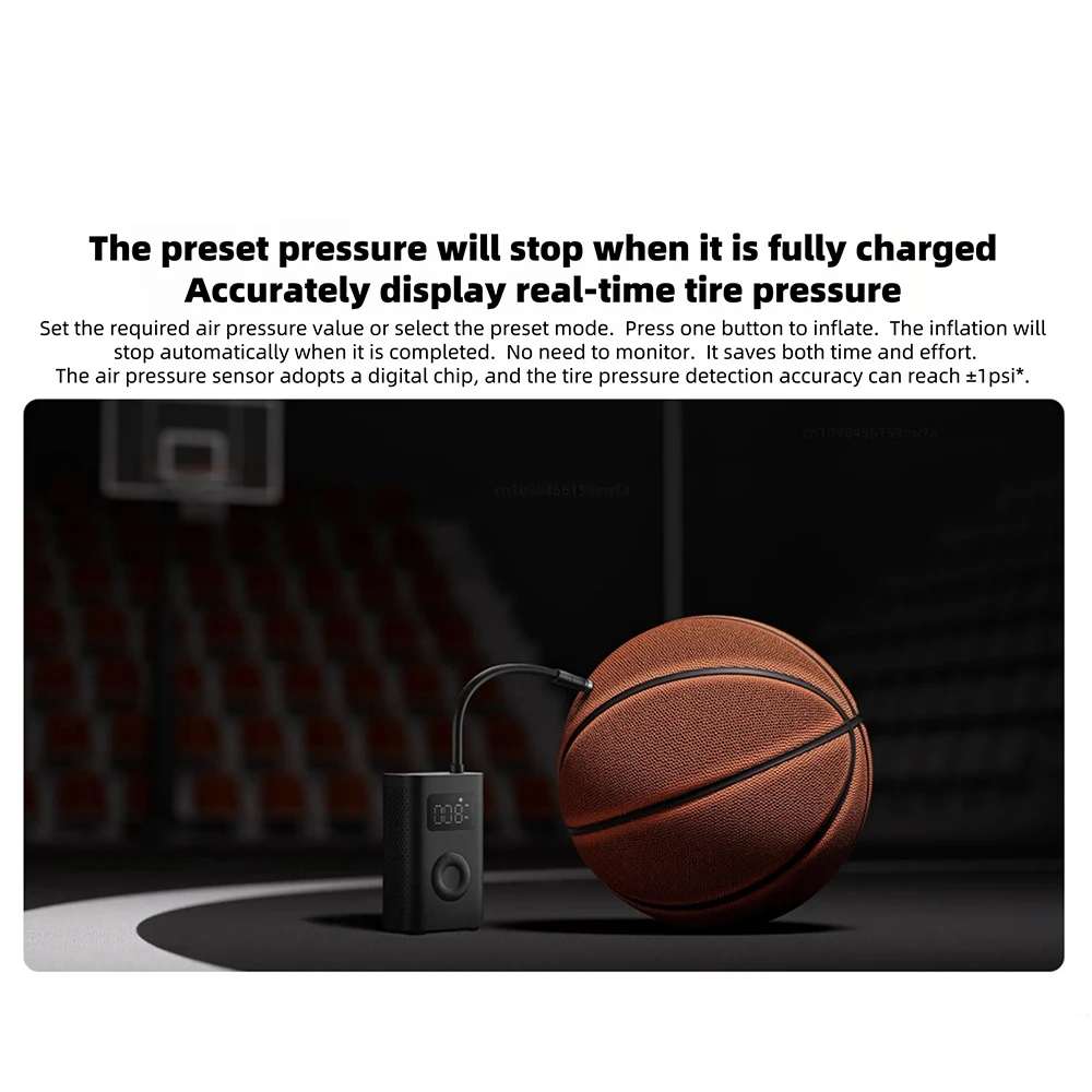 New Xiaomi Mijia Inflatable Treasur Air Compressor 2D 2000mAh Portable Inflator Air Pump 2D For Bicycle Car Motorcycle Ball  -CN