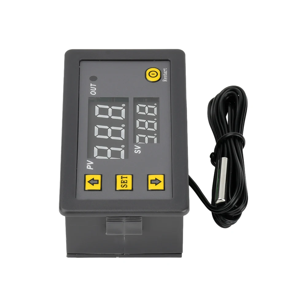 W3230 12V 24V AC110-220V Probe line 20A Digital Temperature Control LED Display Thermostat With Heat/Cooling Control Instrument