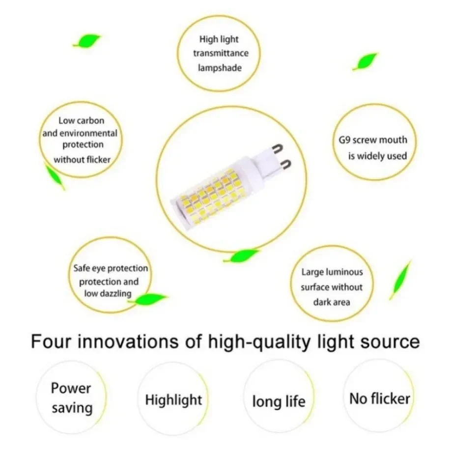 G9 led bulb 3W 5W 7W AC 220V G9 led lamp SMD2835 G9 LED Corn light Replace 30W 40W 50W 70W 80W halogen light Home lighting