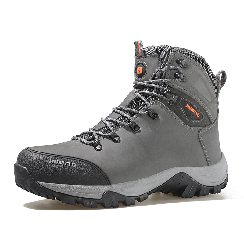 HUMTTO Wanderschuhe Herren wasserdichte Jagdstiefel Taktischer Wüstenkampf Knöchel Trekkingstiefel Männliche Frauen warme Leder-Turnschuhe