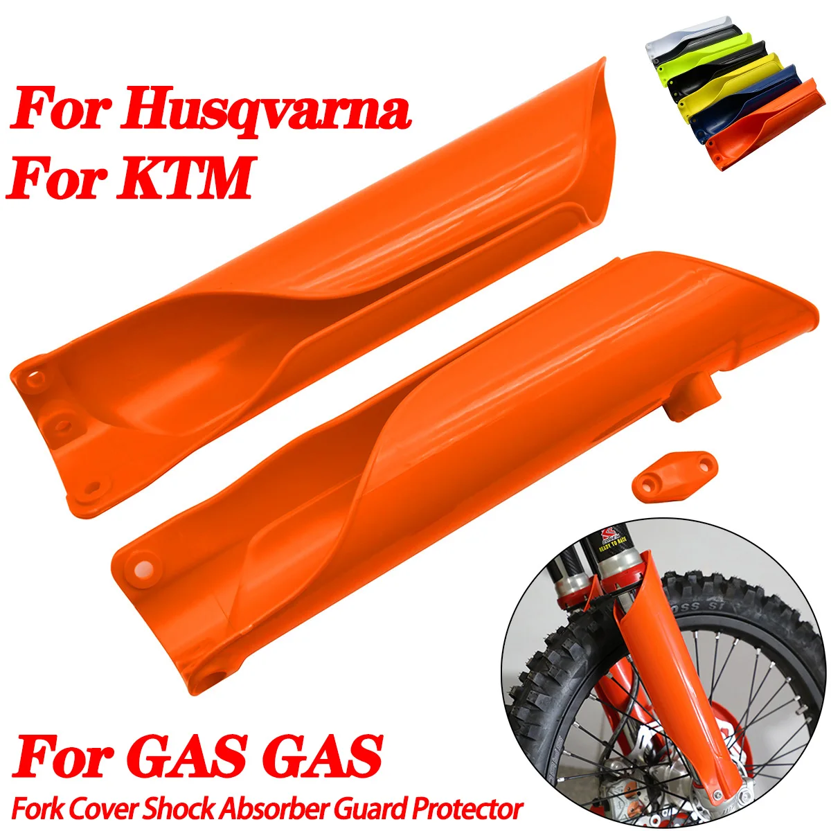 Para KTM Husqvarna motocicleta horquilla protección amortiguador cubierta protectora piezas EXC EXCF SXF TE 250 300 350 450 accesorios Enduro