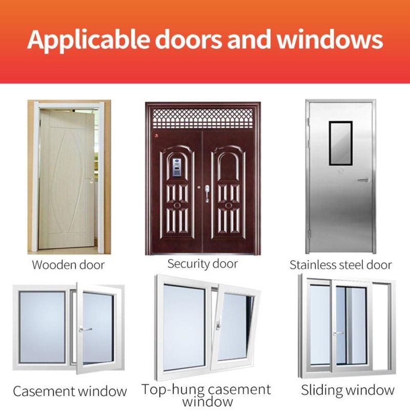 Nova tira de borracha de silicone de 6m, tira de vedação tipo i/e/d para portas, janelas, autoadesiva, anticolisão, à prova d'água