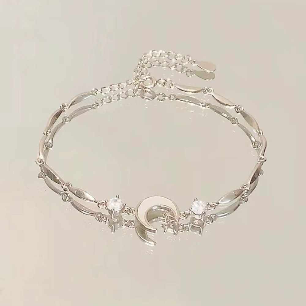 Gelang Cherry Irregular Sederhana dengan Zirkonia Kubik, Gelang Zirkonia Kubik Bunga, Gelang Berwarna dengan Pelapisan Elektroplating yang Orisinal