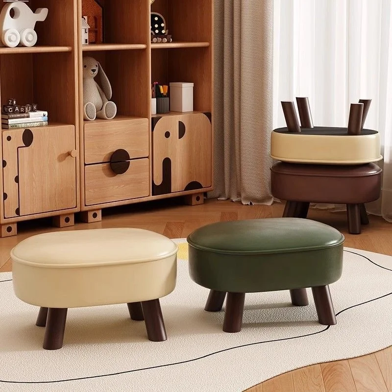 Taburete pequeño XD, taburete bajo de madera maciza para el hogar, taburete para cambiar zapatos, mesita para café de sala de estar resistente y duradero, taburete para sofá, nuevo