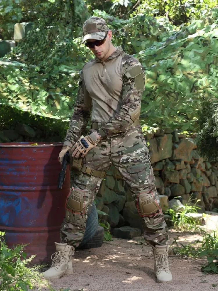 Militär Uniform Camouflage Taktische Multicam Anzug Männer Airsoft Kampf Paintball Hemd Mantel Hose Soldat Sniper Jagd Kleidung