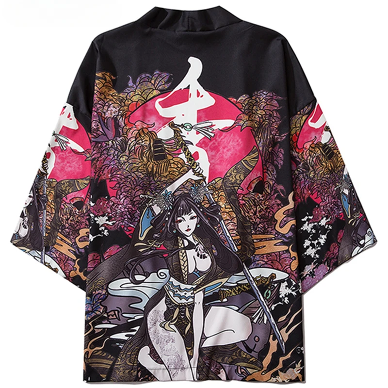 Traditioneller japanischer Kimono, japanische Anime-Cardigan, Cosplay-Hemden für Herren und Damen, Damenhemden, Hemden
