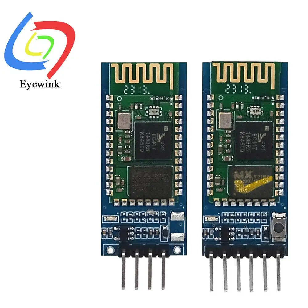 HC-05 HC-06 Master-Slave 6Pin/4Pin Anti-Reverso Integrado Bluetooth Módulo de Passagem Serial Serial Sem Fio para Arduino