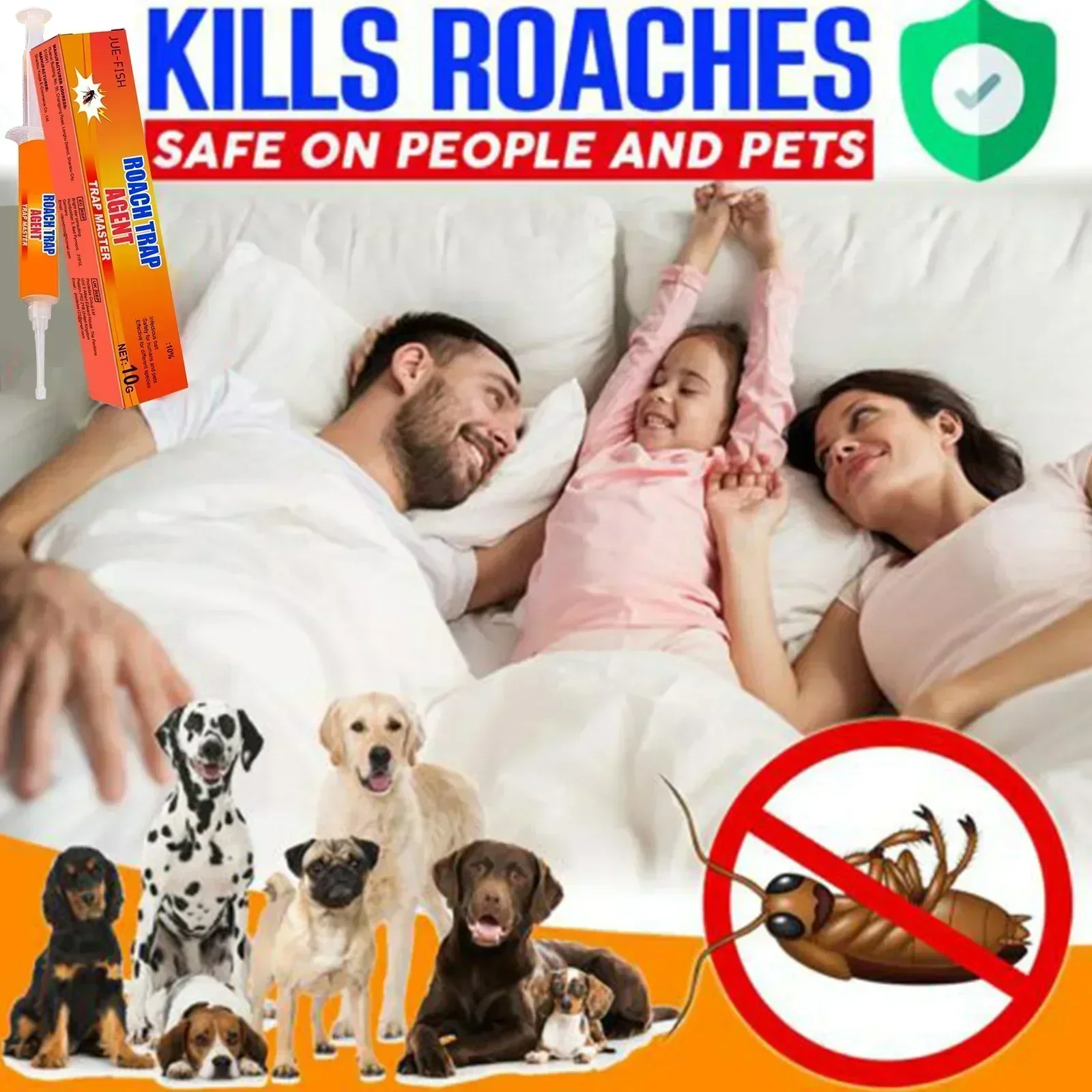 1-22PCS แมลงสาบเจลเหยื่อได้อย่างมีประสิทธิภาพแมลงสาบในร่ม Infestation อเนกประสงค์ Roach เจลควบคุมสําหรับในร่มกลางแจ้ง