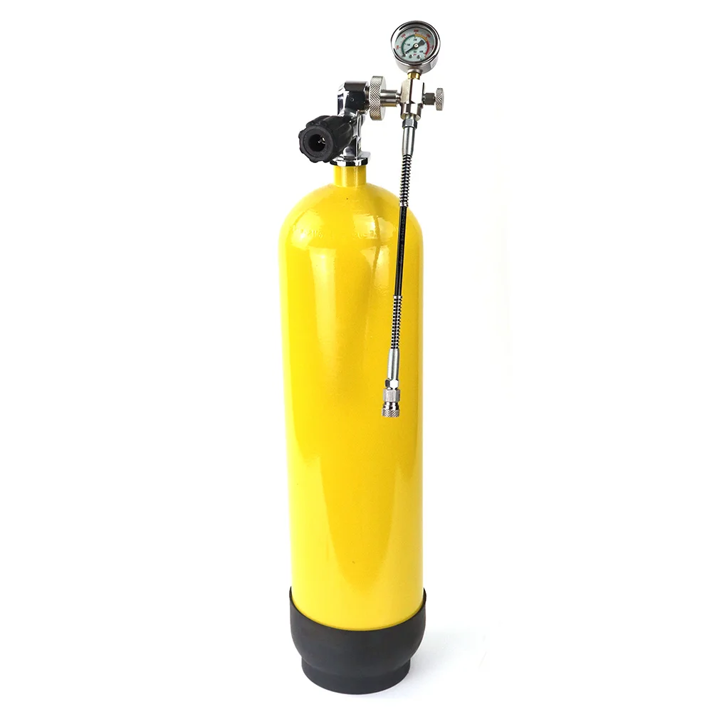 DIN Fill Station Diving Scuba G5/8 Connector Charging Adapter Big Bottle To Small Bottle With Gague Bleed Valve Quick Fitting