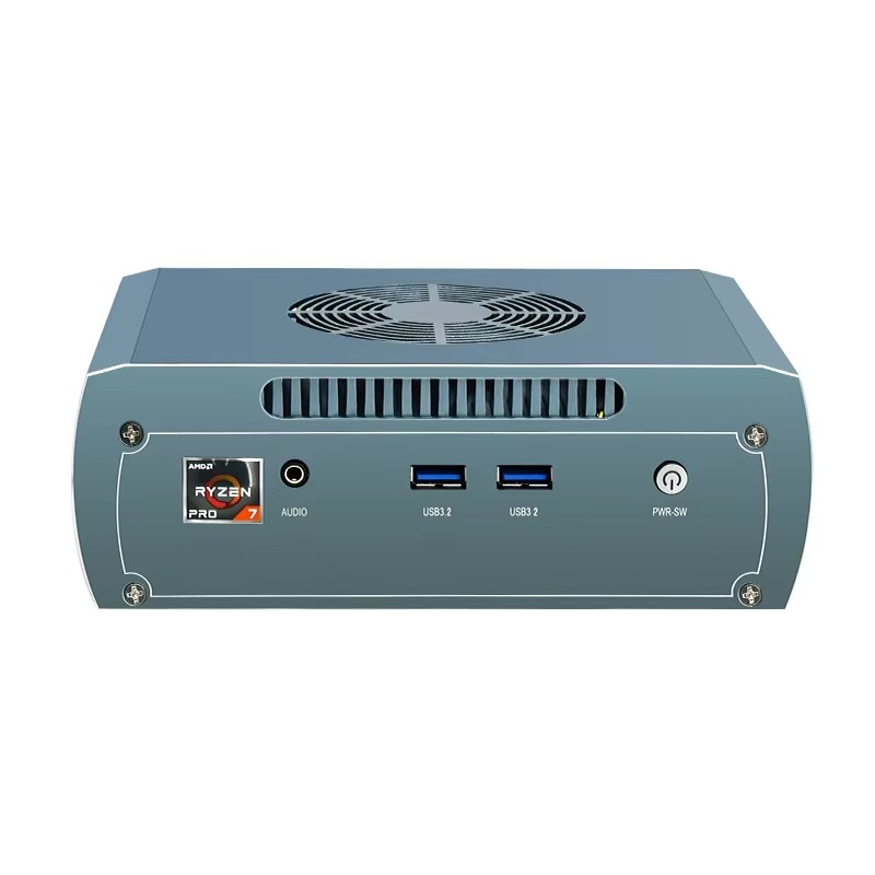 Topton Solid FU03 AI Gaming Mini PC AMD Ryzen 7 8845HS 2*Intel 2.5G 2*DDR5 2*NVME Firewall Router Computer Windows 11 4x8K WiFi6