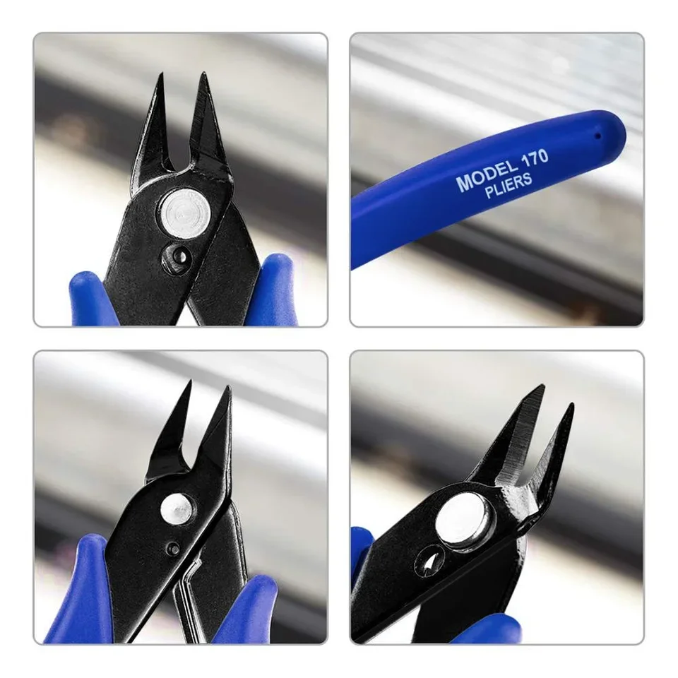 3D Printer Tool Kit Electronic Wire Diagonal Pliers Trimming Knife Scraper Deburring Cutter Set Tweezers Pliers 3D Printer Part