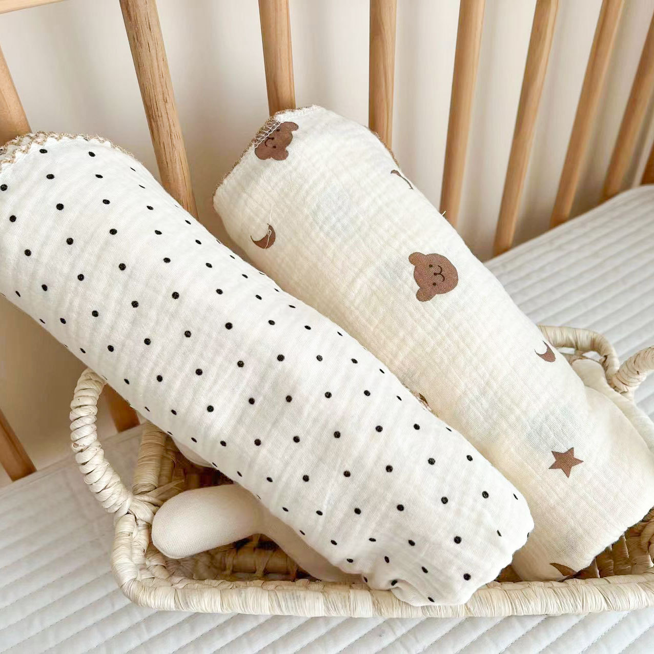 Bebê recém-nascido musselina swaddle wrap cobertores, colcha infantil berço, capa de dormir para meninas e meninos, recebendo cobertor, verão