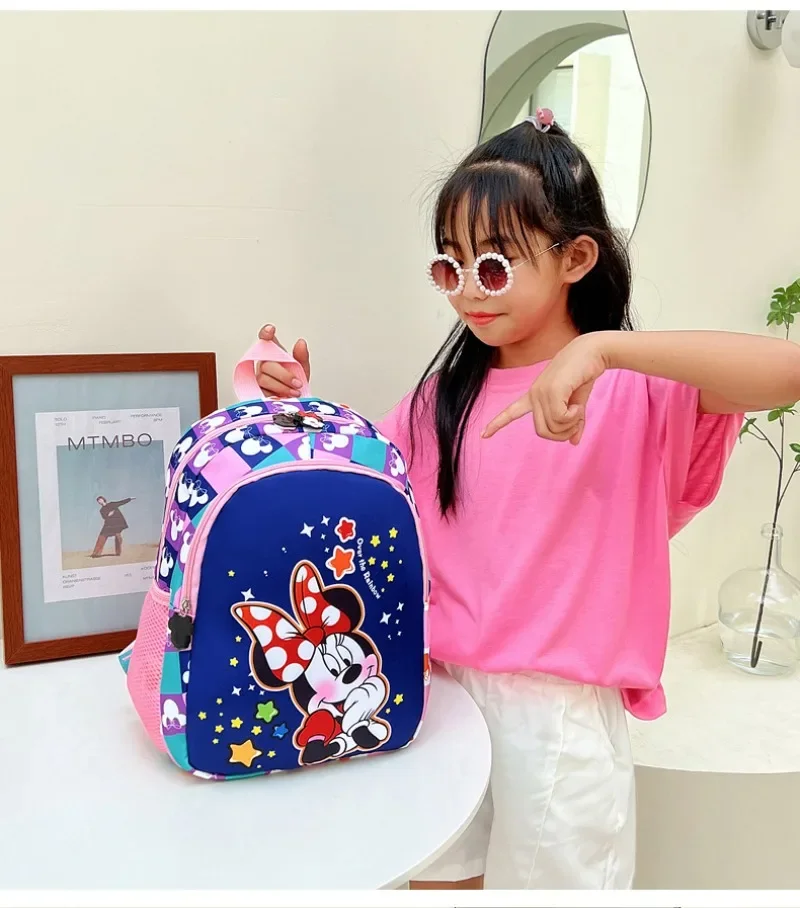 Disneys neuer Mickey und Minnie Kinderrucksack, multifunktionale Cartoon-Kindergarten-Schultasche