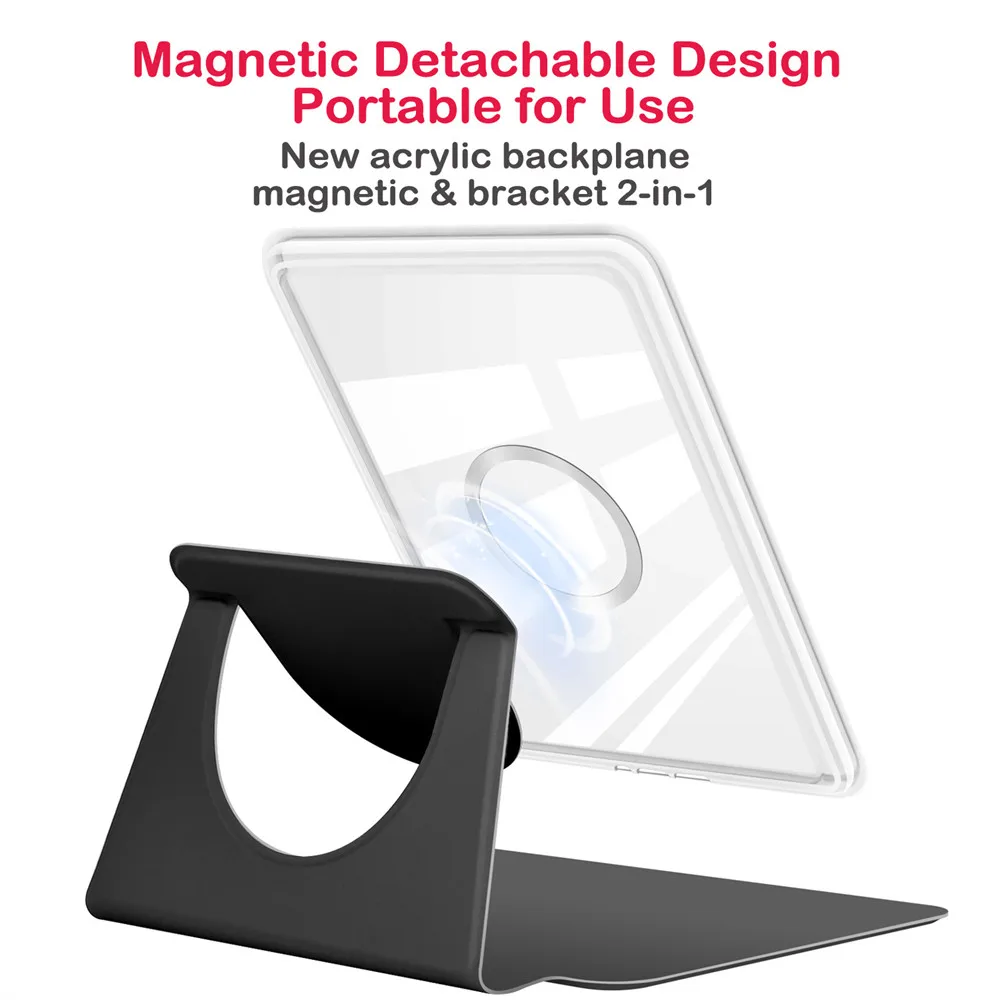 Acrylic Magnetic Bracket Case for Kindle Paperwhite Colorsoft 2024 2022 2021 10th 11th 12th Generation 6 6.8 7 Inch Cover Pouch