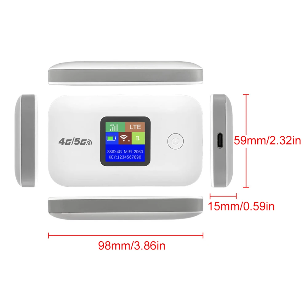 4G Mobile WIFI Router 150Mbps 4G LTE Wireless Router 3000mA Portable Pocket MiFi Modem Mobile Wifi Hotspot with Sim Card Slot