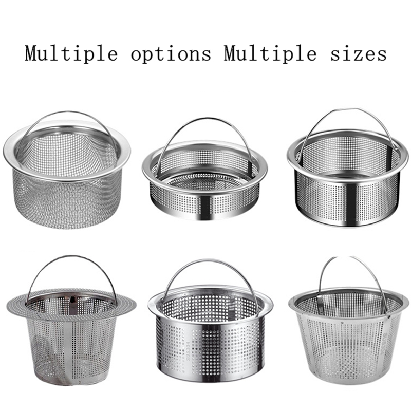 Сливной фильтр для кухонной раковины, канализационная сетка из нержавеющей стали, сетчатый фильтр для раковины, сливной фильтр для ванной комнаты, умывальник, отверстие для отходов, фильтр-ловушка