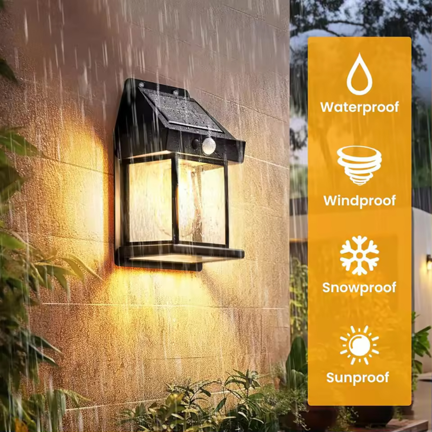 Outdoor Solar Wandlamp Waterdichte Wolfraam Gloeidraad Lamp Inductie Lamp Huishoudelijke Tuin Wandlamp Villa Verlichting Nachtlampje