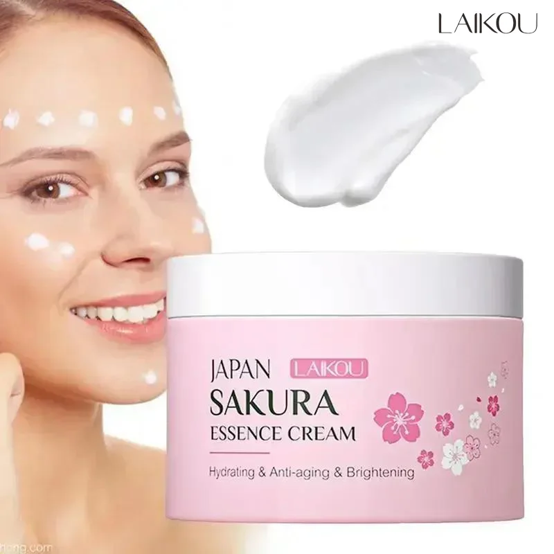 LAIKOU 日本 桜エッセンスクリーム 桜の花のフェイスクリーム 強力保湿 乾燥・ざらつき改善 フェイススキンケア