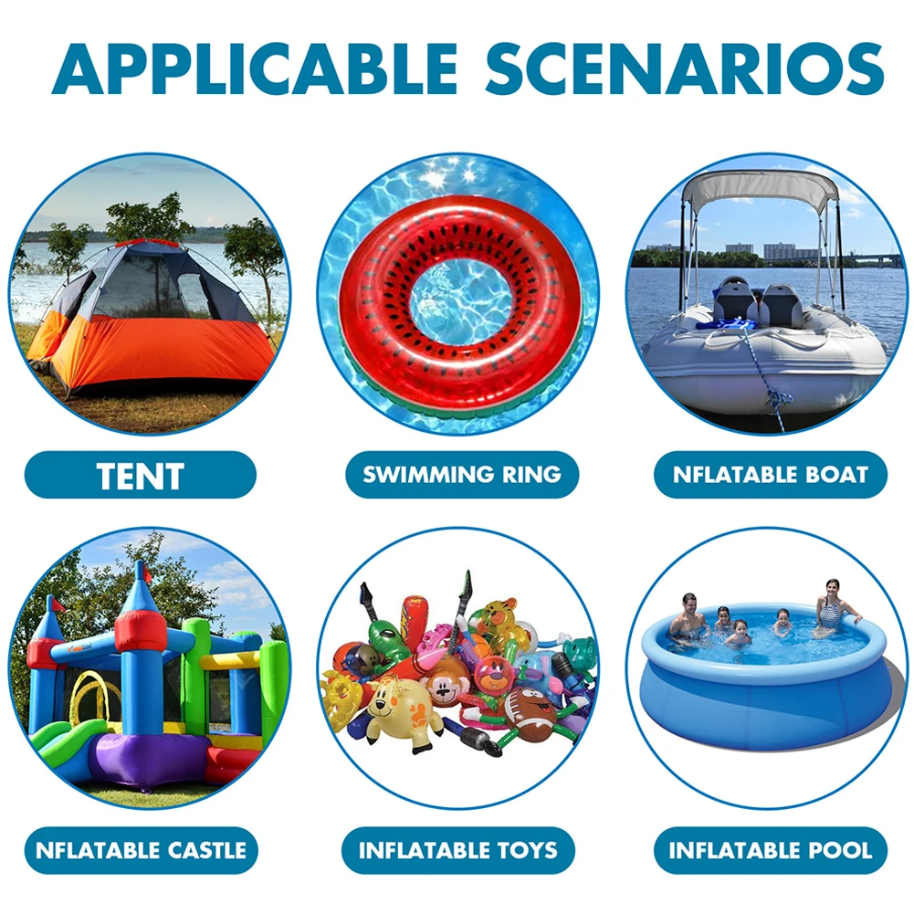 Kit de reparación de revestimiento de piscina, Kit de reparación subacuática, parche de colchón de aire resistente, autoadhesivo, reparación inflable de Pvc, 10-100 Uds.