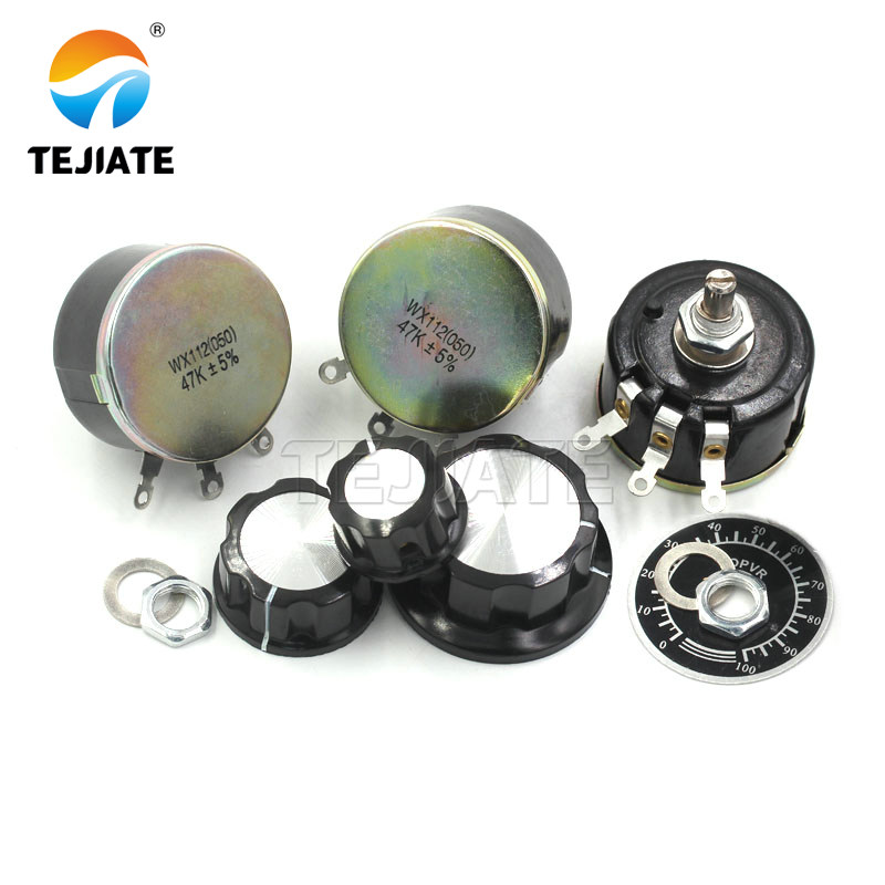 WX112 WX050 5 Вт одноповоротный проволочный ранечный потенциометр 100R 1K 2K2 4K7 10K 22k 47k