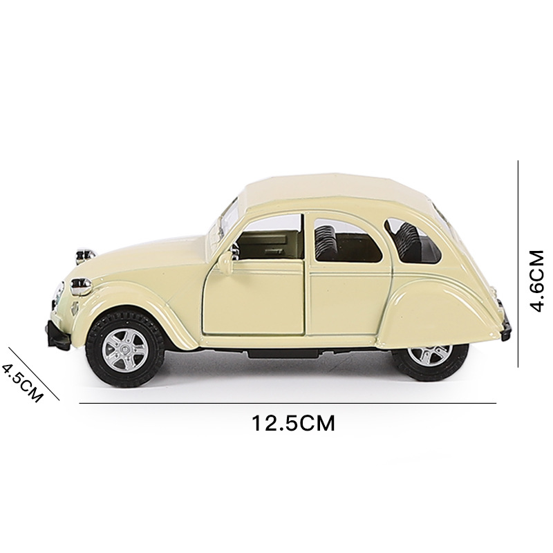 Modelo de carro clássico de liga em escala 1/32, puxar para trás, brinquedo infantil fundido, modelo de veículo de simulação, decoração, brinquedos para meninos, coleção de presentes