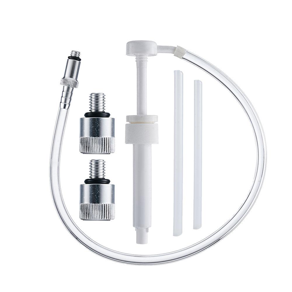 Bomba de óleo de engrenagem de unidade inferior para garrafas de quart padrão, vem com adaptadores de metal de 3/8 pol. 8mm 10mm cabem em todos os mercúrio e mariner outb o9h8