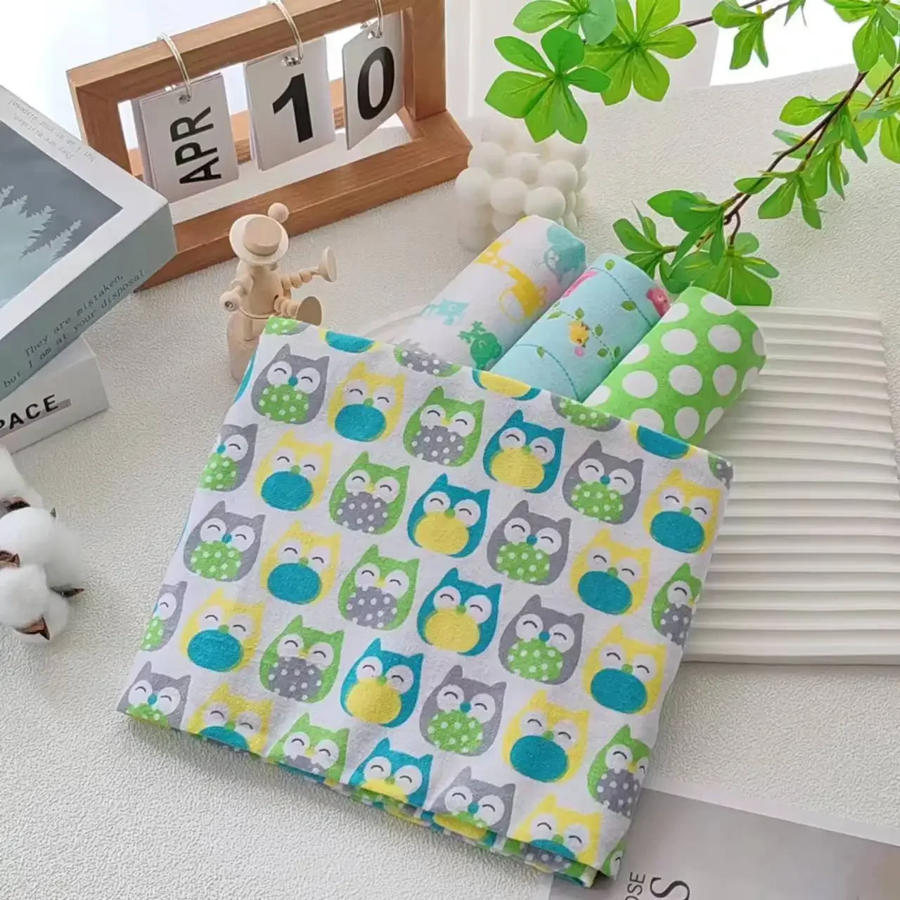 4 개/갑 100% 코 튼 수신 아기 담요 신생아 76x76cm 아기 Bedsheet Supersoft 플란넬 기저귀 새로 태어난 담요 Swaddle