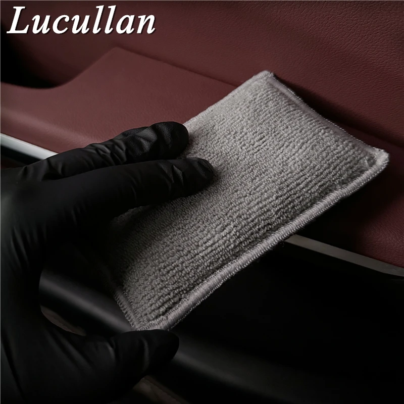 Lucullan Nội Thất Bằng Sợi Nhỏ Cọ Bọt Biển (5 ”X3.5”) Applicators Cho Da, Nhựa vinyl Và Tăng Chiều Cao Vệ Sinh