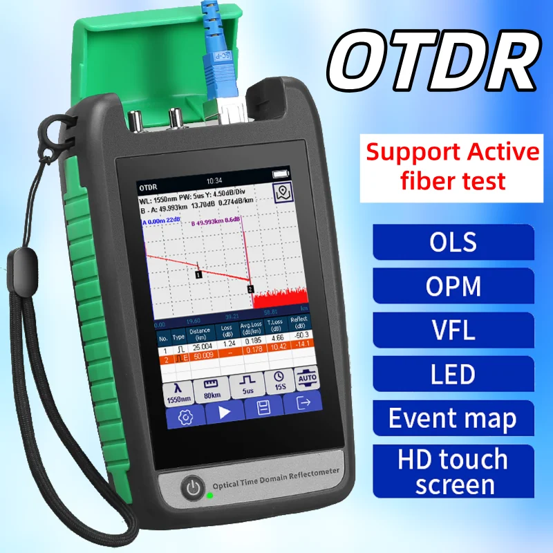 COMPTYCO OTDR AUA-18/161U/A Поддержка активного тестирования волокна Оптический рефлектометр во временной области Встроенный OLS/OPM/VFL/LED/Event Map