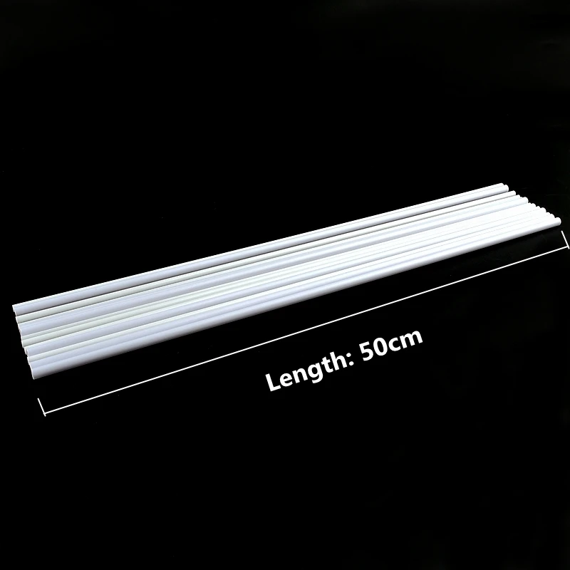 ABS Tròn Nhựa Rỗng Ống Đường Kính 2Mm/3Mm/4Mm/5Mm/6mm/8Mm/10Mm/12Mm DIY Thủ Công Cát Bàn Chất Liệu Xây Dựng Mô Hình