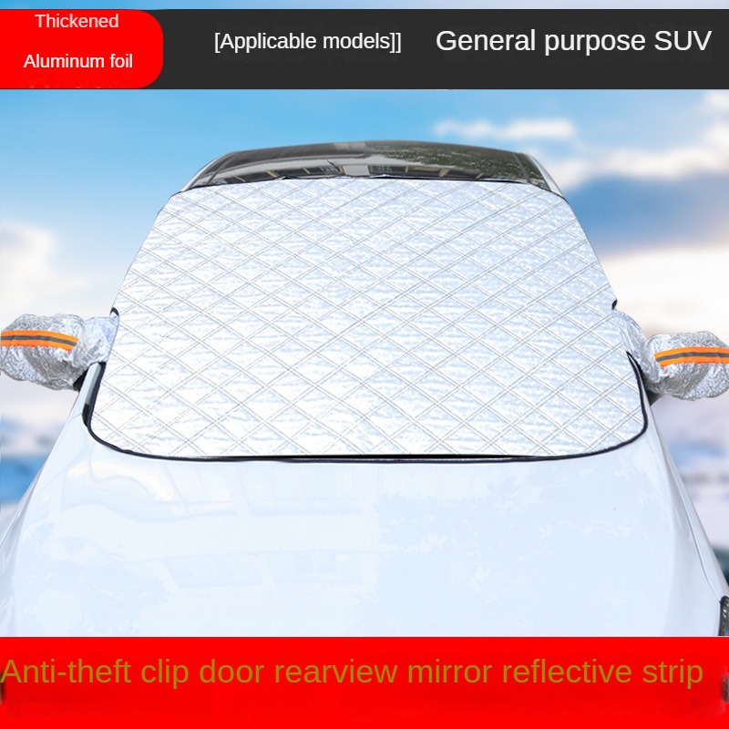 Pára-brisa do carro escudo de neve capa proteção solar dupla utilização magnética janela dianteira inverno capa engrossado pára-sol protetor