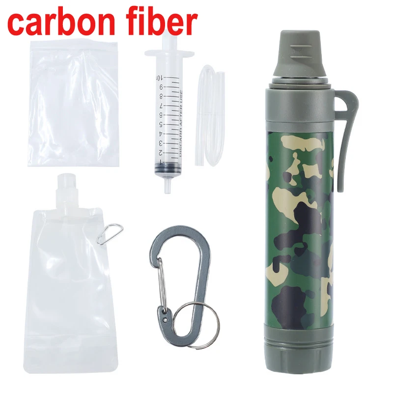 Noodwaterfilter voor buiten kamperen, noodfiltratie voor buitenleven, direct drinken, individuele waterzuiveraar, steriliza